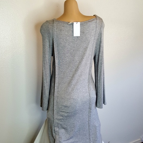 Maxstudio.com gray long sleeve shift dress size L - Picture 7 of 8